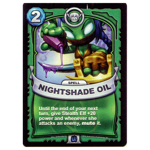 Skylanders Battlecast - Nightshade Oil