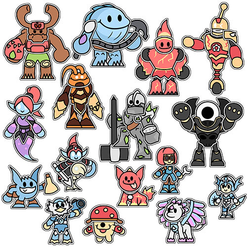 Full Set of Skylanders Giants Stickers designed by MrRollingCircle